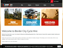 Tablet Screenshot of bordercitycyclehire.com
